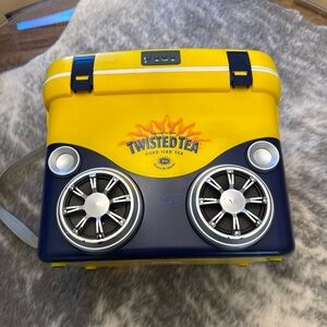 Twisted Tea Cooler Box Radio with Bluetooth Portable Cooler Tested And Working